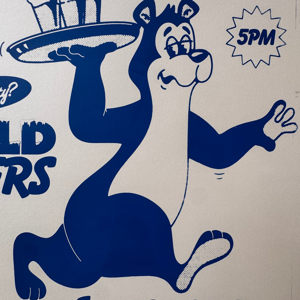 "Drunk Again" Screen Print Artist Proof (Royal Blue)