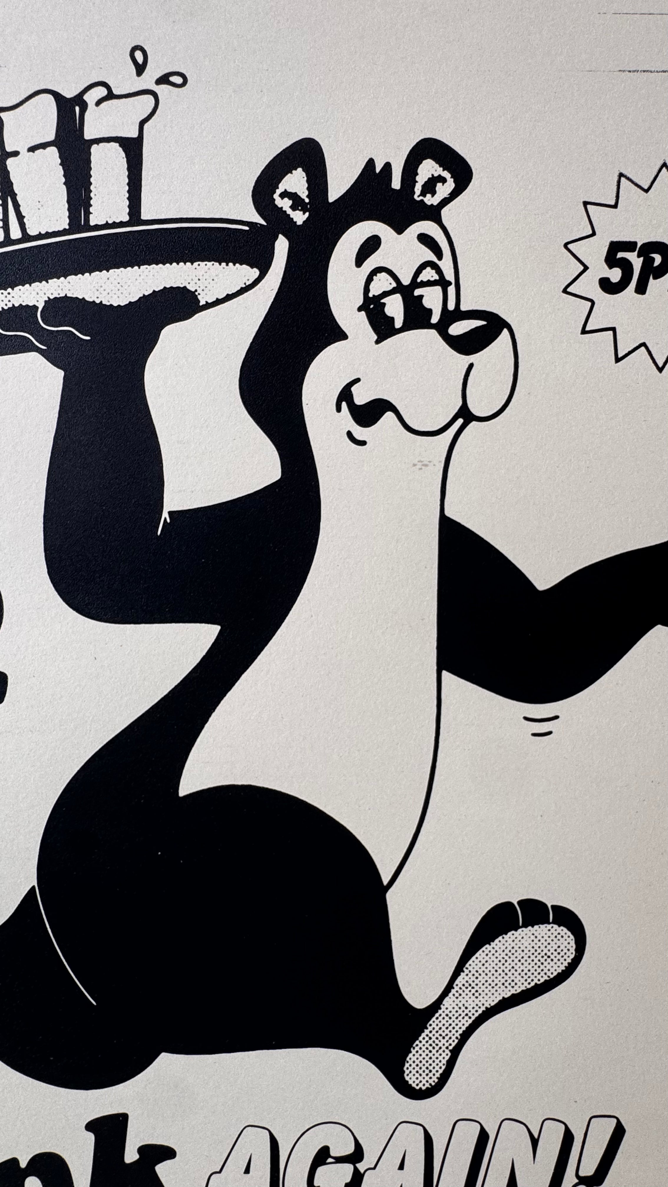 "Drunk Again" Screen Print Artist Proof (Black)