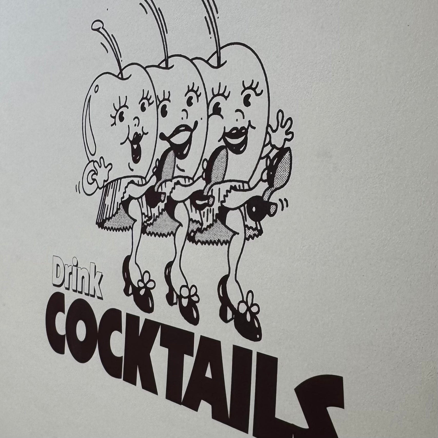 "Cocktails"  Screen Print Artists Proof