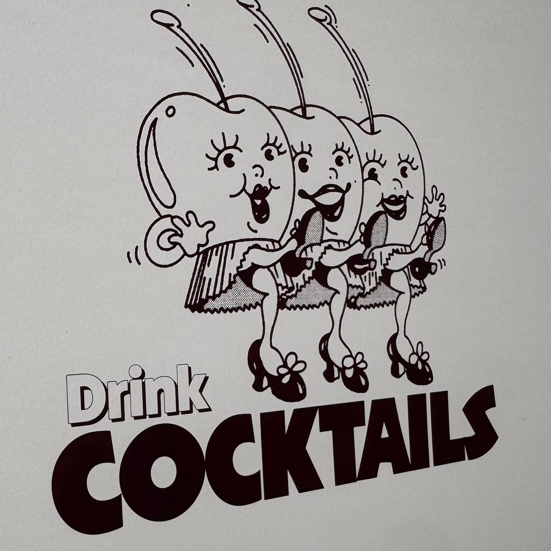 "Cocktails"  Screen Print Artists Proof