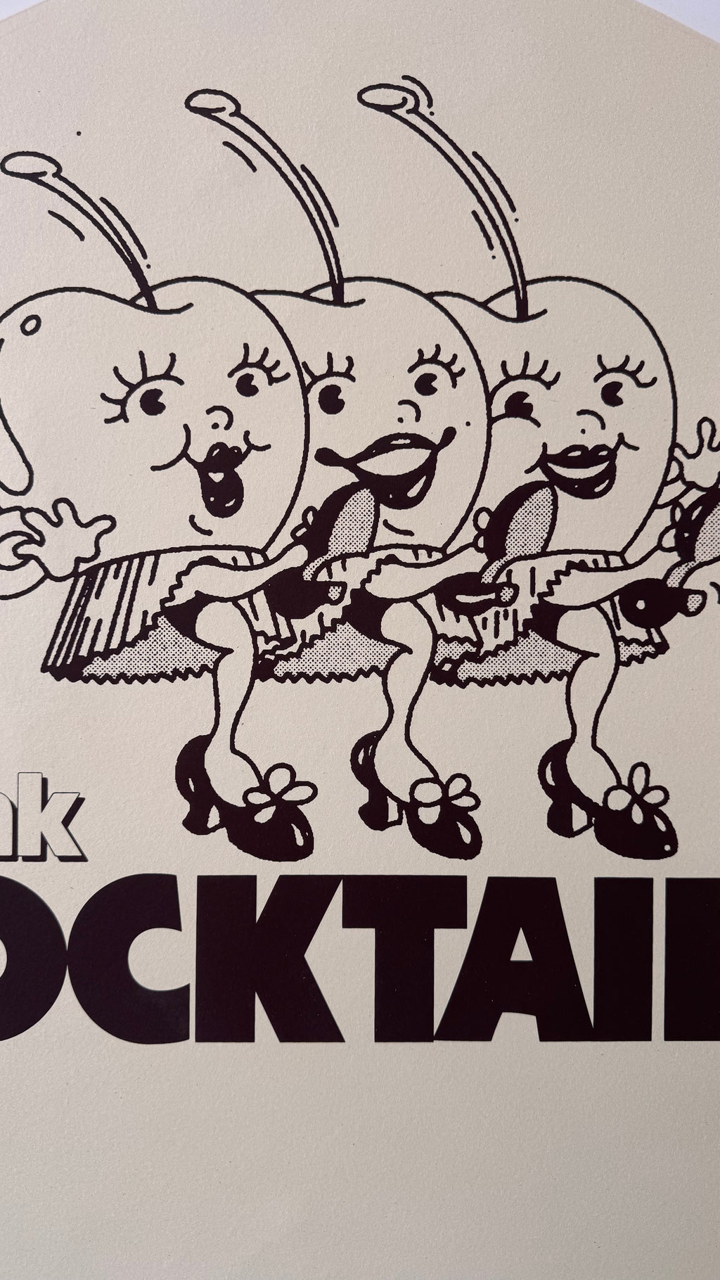 "Cocktails"  Screen Print Artists Proof